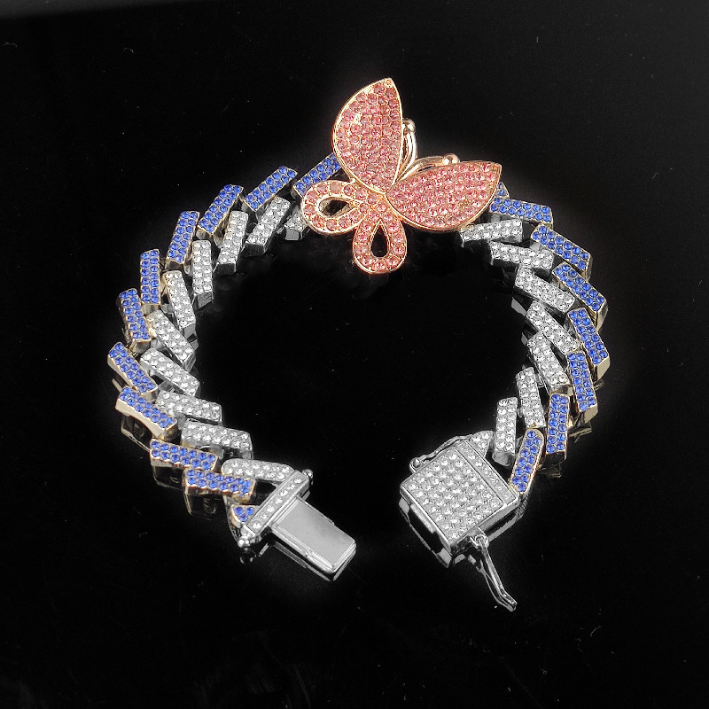 Bracelet Aimant Papillon Micro Diamant Hip Hop display picture 7