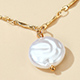 Simple Retro Shaped Pearl Necklace display picture 2