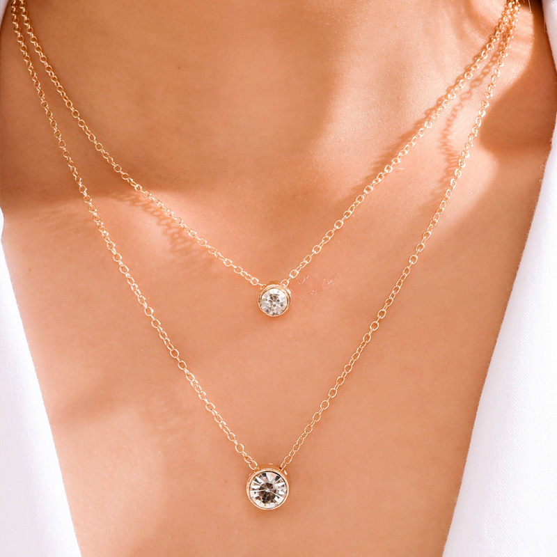 Fashion New Diamond Necklace display picture 1