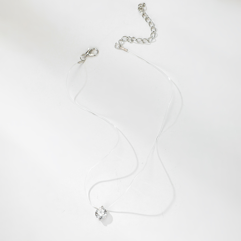 Fashion Simple Transparent Fish Line Necklace display picture 2