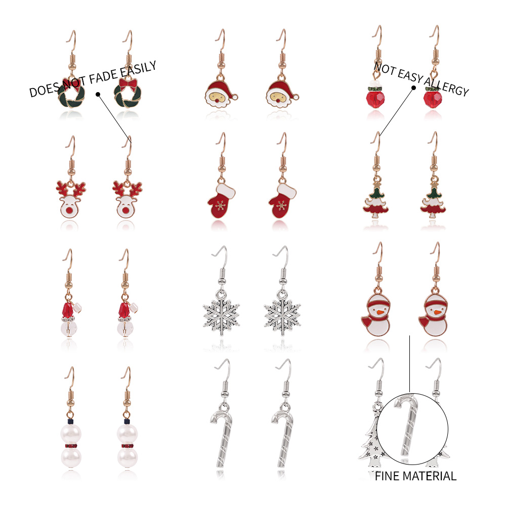 Simple Christmas Gloves Earring Set display picture 2