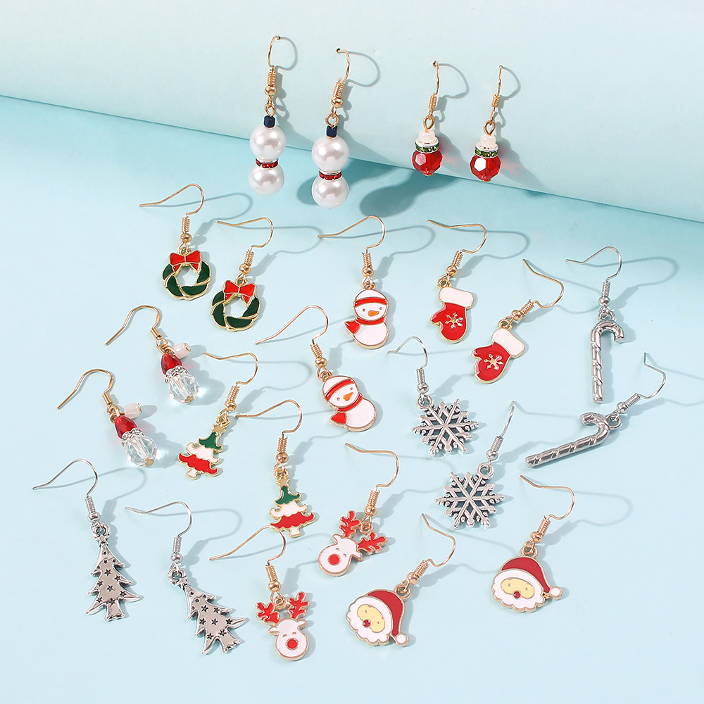 Simple Christmas Gloves Earring Set display picture 3