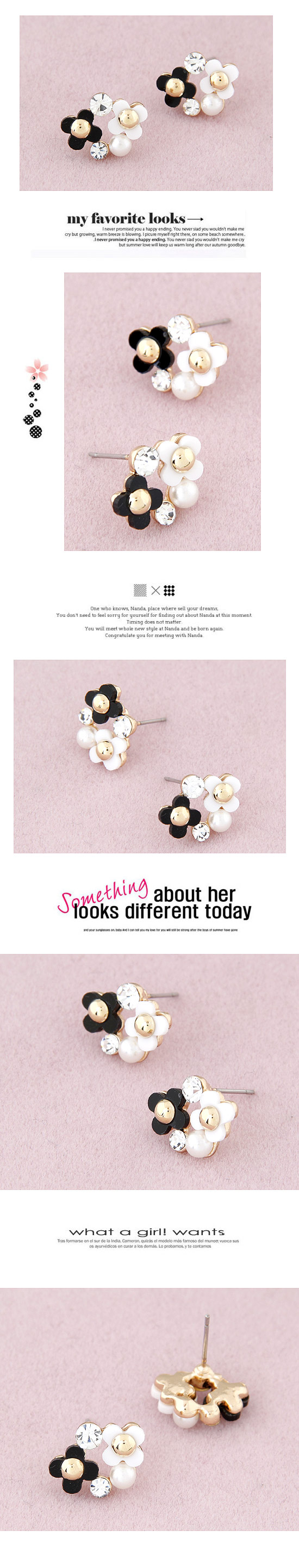 Fashion Jewelry Korean Fashion Sweet Earrings display picture 1