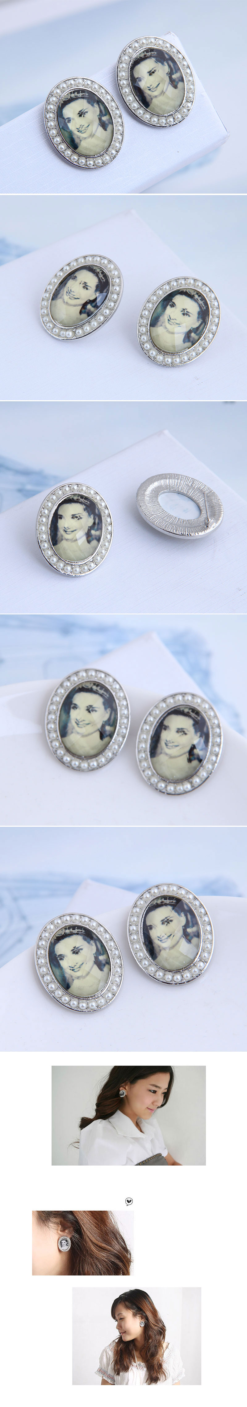 Stylish And Simple Wild Beauty Image Temperament Earrings display picture 1