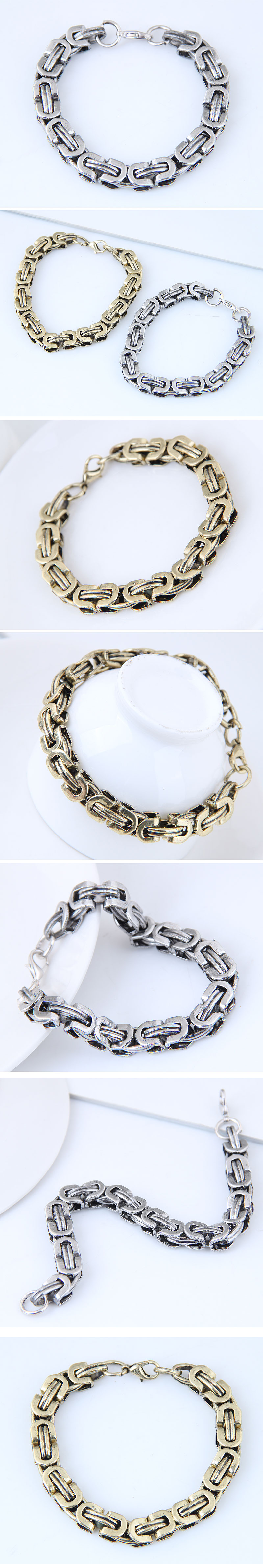 Yiwu Jewelry Wholesale Metal Chain Bracelet display picture 1