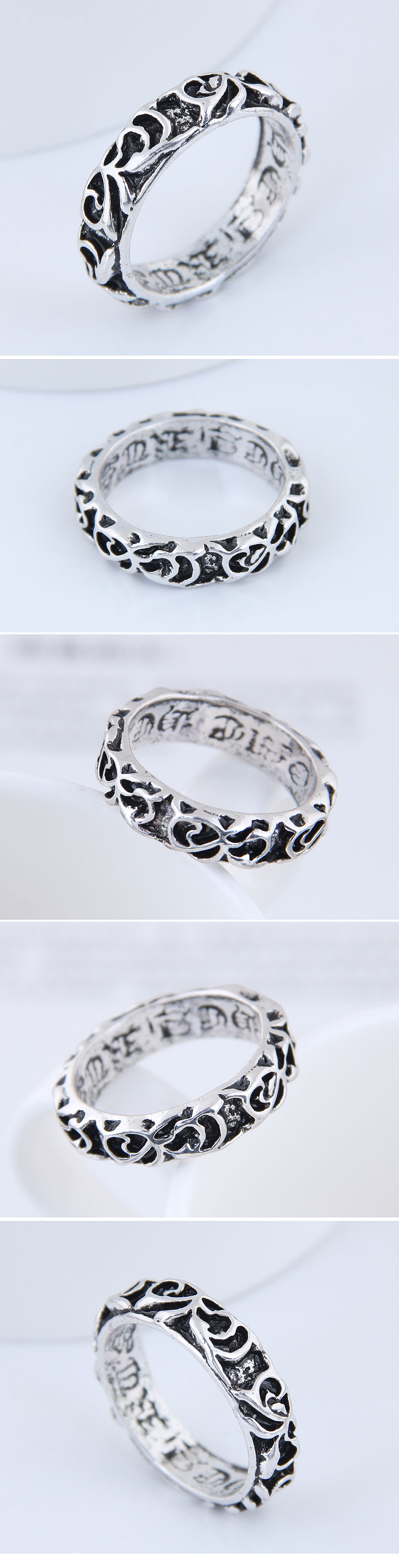 Yiwu Jewelry Wholesale Fashion Punk Simple Retro Ring display picture 1