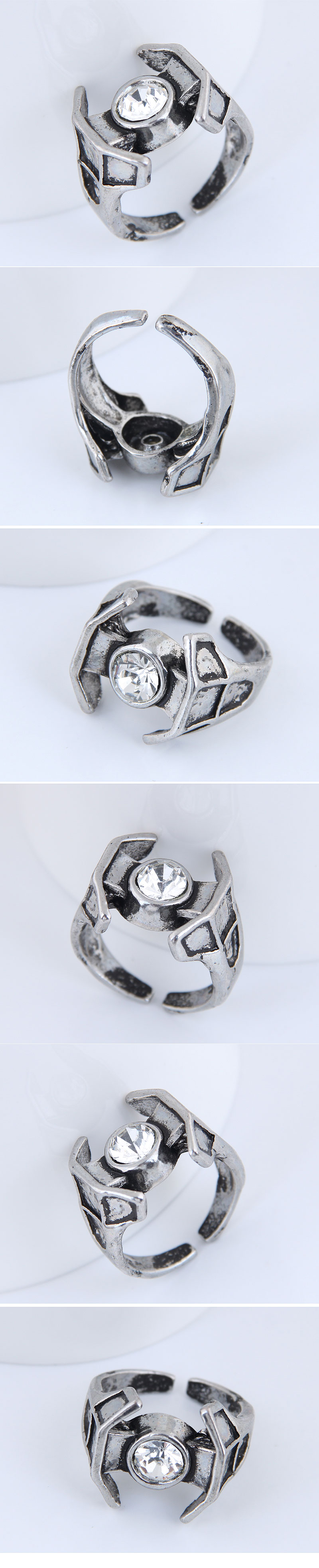 Yiwu Jewelry Wholesale Fashion Punk Retro Simple Unique Ring display picture 1
