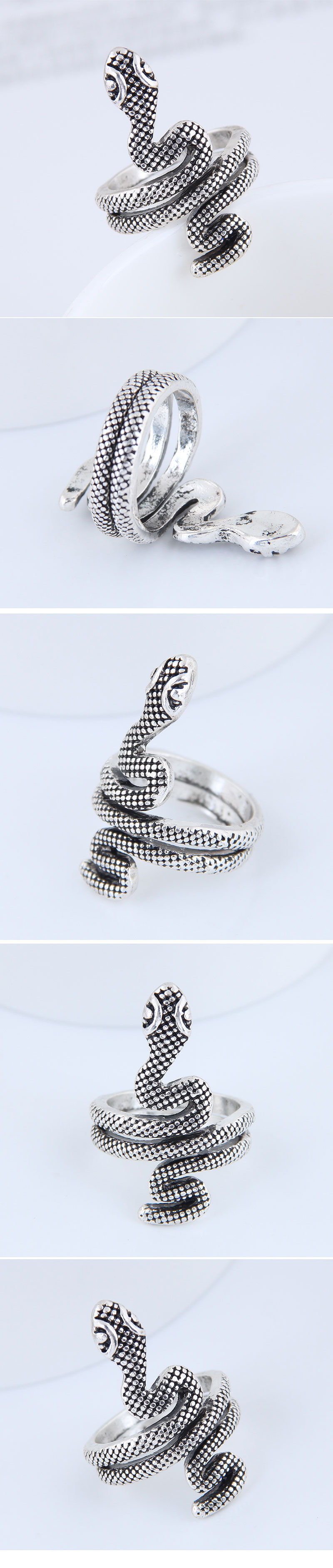 Yiwu Jewelry Wholesale Fashion Snake Retro Simple Ring display picture 1