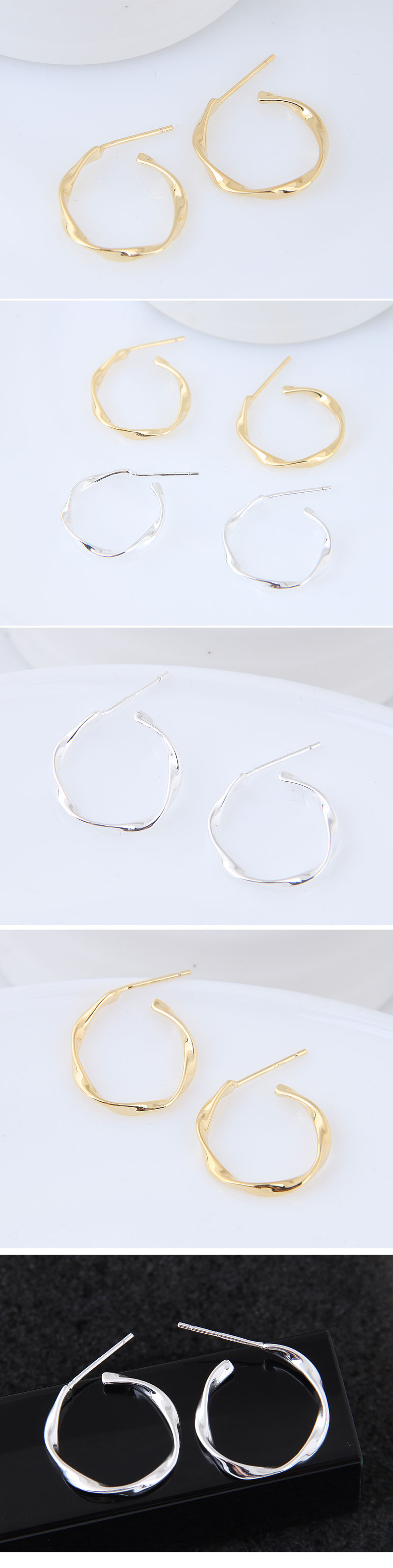 Fashion Jewelry Exquisite Korean Fashion Sweet Ol Simple Circle Earrings display picture 1