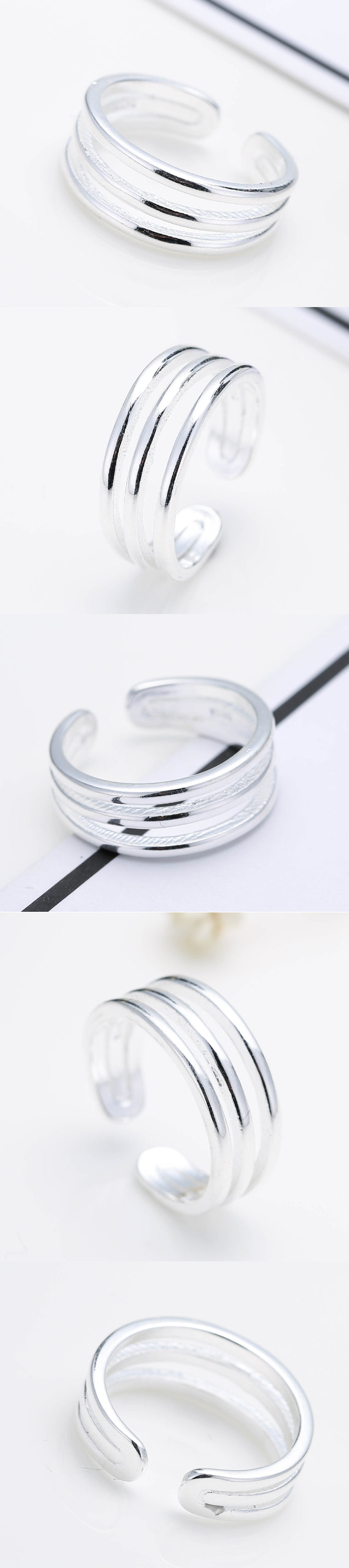 Fashion Jewelry Wholesale Simple Metal Split Ring display picture 1