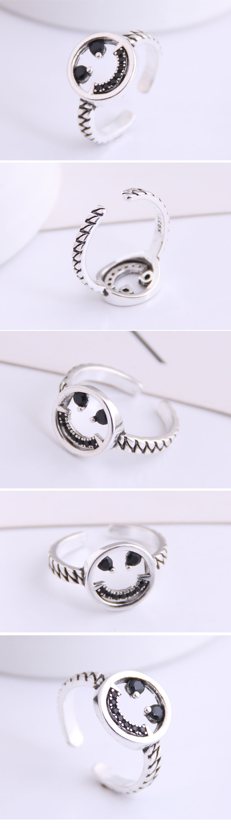Fashion Retro Smiley Open Ring Yiwu Nihaojewelry Wholesale display picture 1