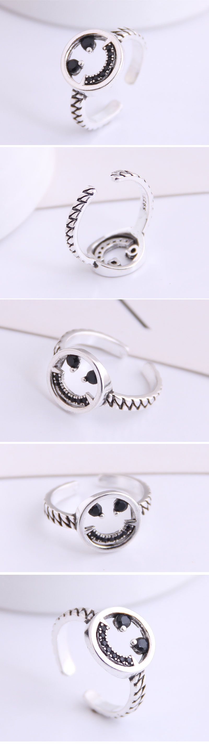 Moda Retro Smiley Anillo Abierto Yiwu Nihaojewelry Al Por Mayor display picture 1