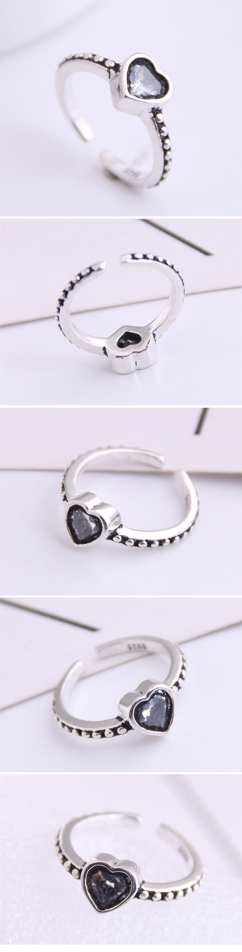 New Fashion Retro Love Open Ring Yiwu Nihaojewelry Wholesale display picture 1