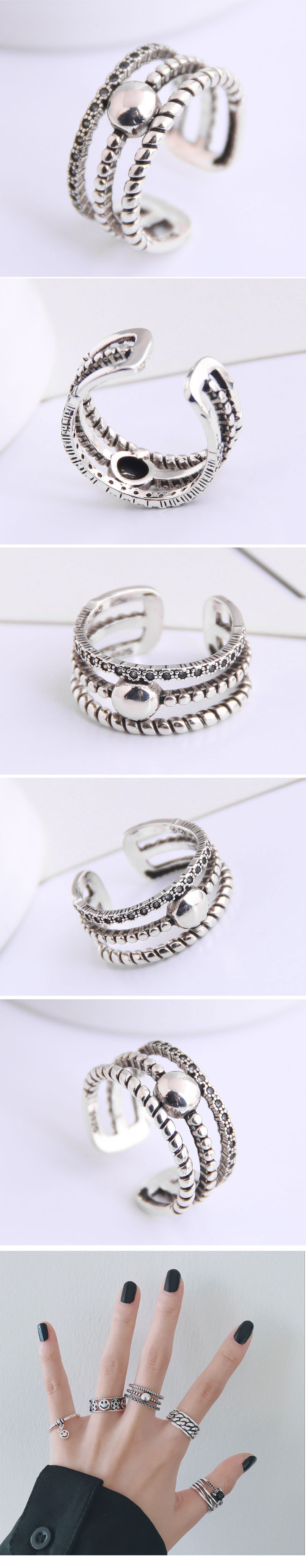 New Fashion Retro Open Ring Yiwu Nihaojewelry Wholesale display picture 1