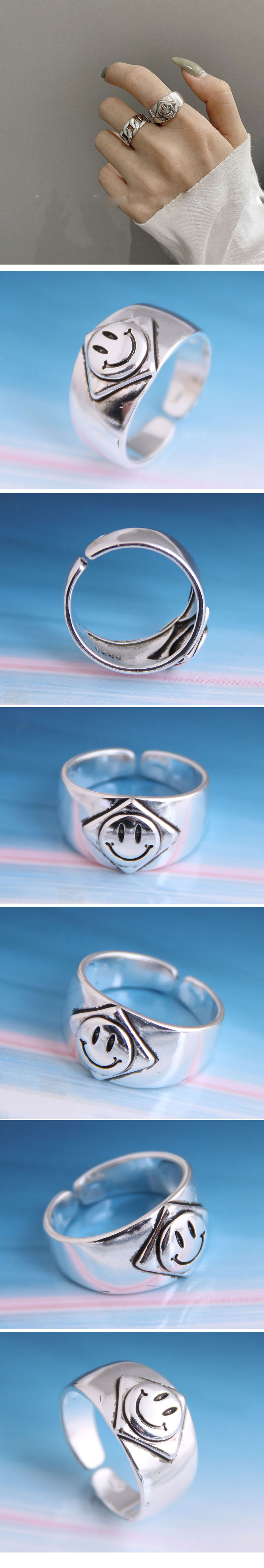 Fashion Retro Smiley Open Ring Yiwu Nihaojewelry Wholesale display picture 1