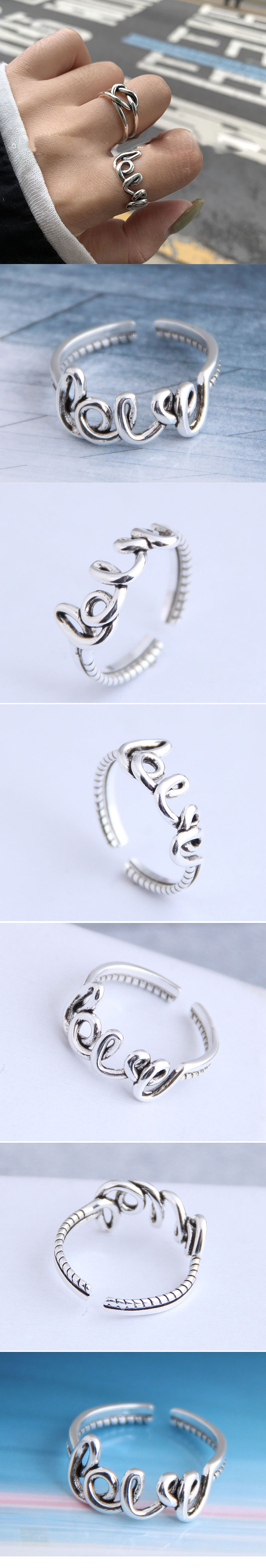 Mode Retro Liebe Offene Ring Yiwu Nihaojewelry Großhandel display picture 1