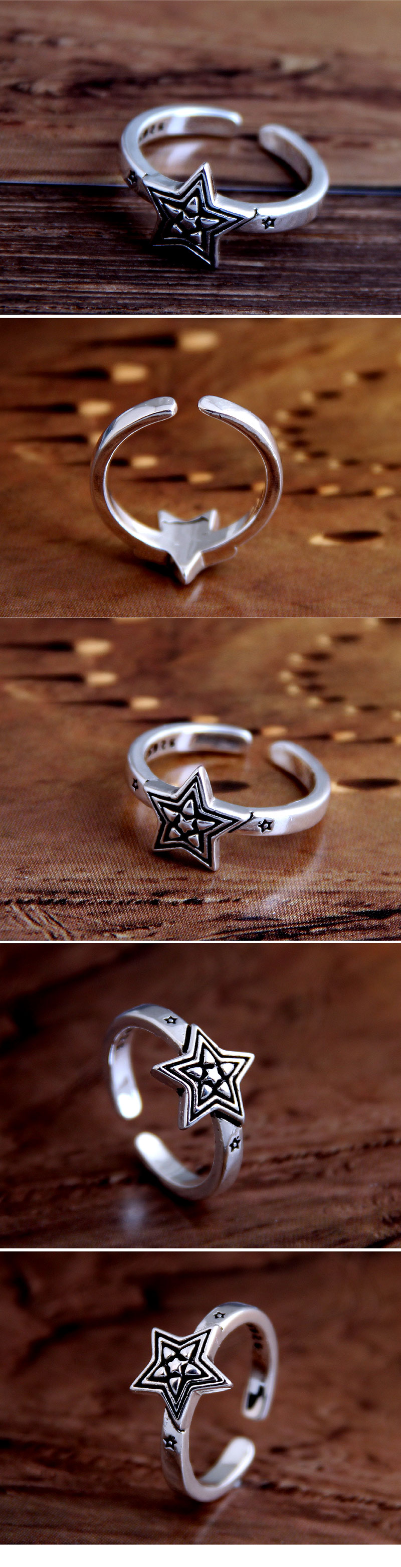 Fashion Retro Meteor Open Ring Wholesale display picture 1
