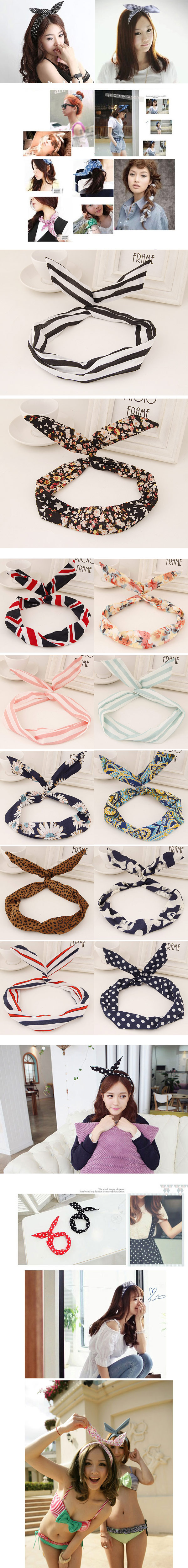 Korean Fabric Hair Band Nihaojewelry Wholesale Fashion Cute Rabbit Hair Accessory display picture 1
