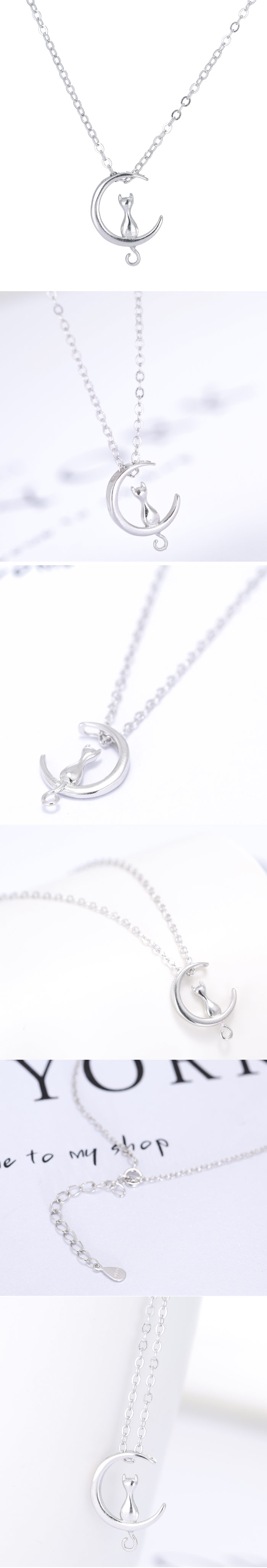 Exquisite Korean Fashion Sweet Cute Cat Personality Necklace Wholesale Niihaojewelry display picture 1