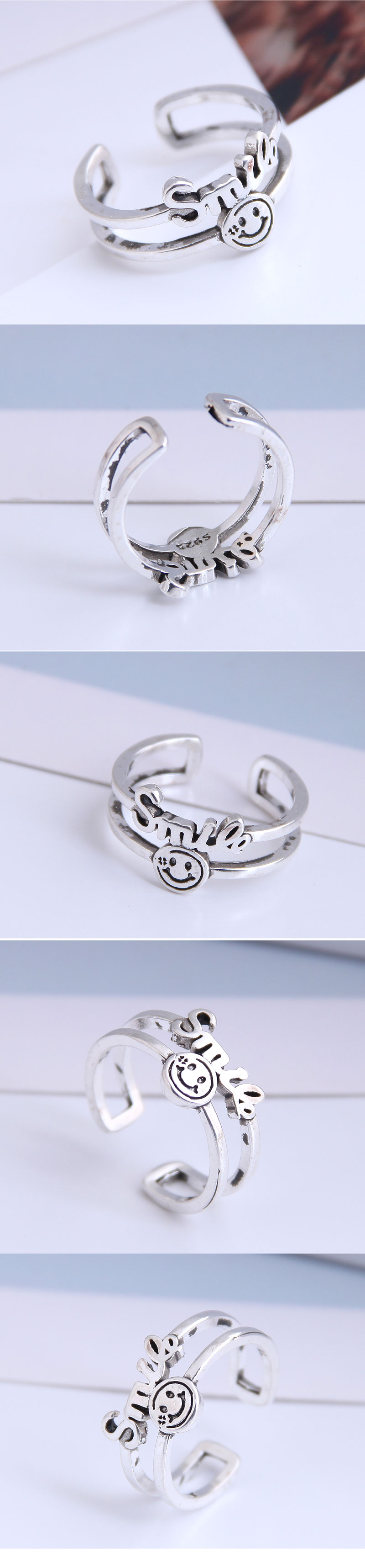 New Fashion Retro Personality Open Ring Wholesale Nihaojewelry display picture 1
