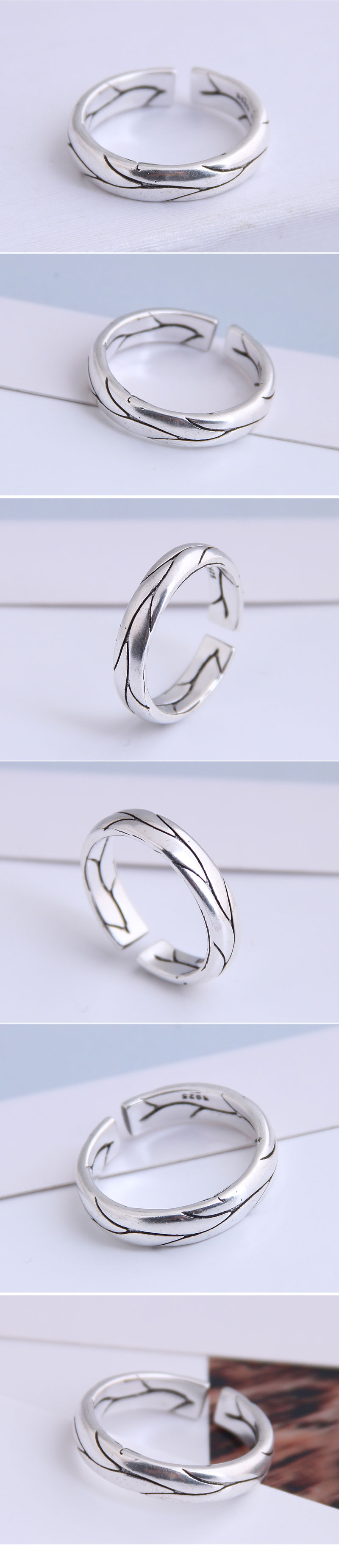New Fashion Retro Personality Open Ring Wholesale Nihaojewelry display picture 1