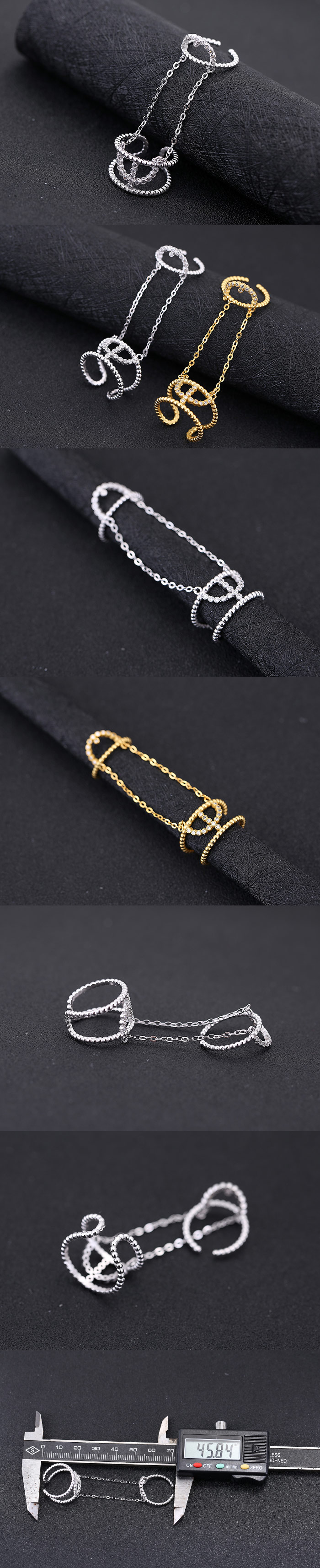 Korean Fashion Concise One-piece Personality Exaggerated Ring Wholesale display picture 1