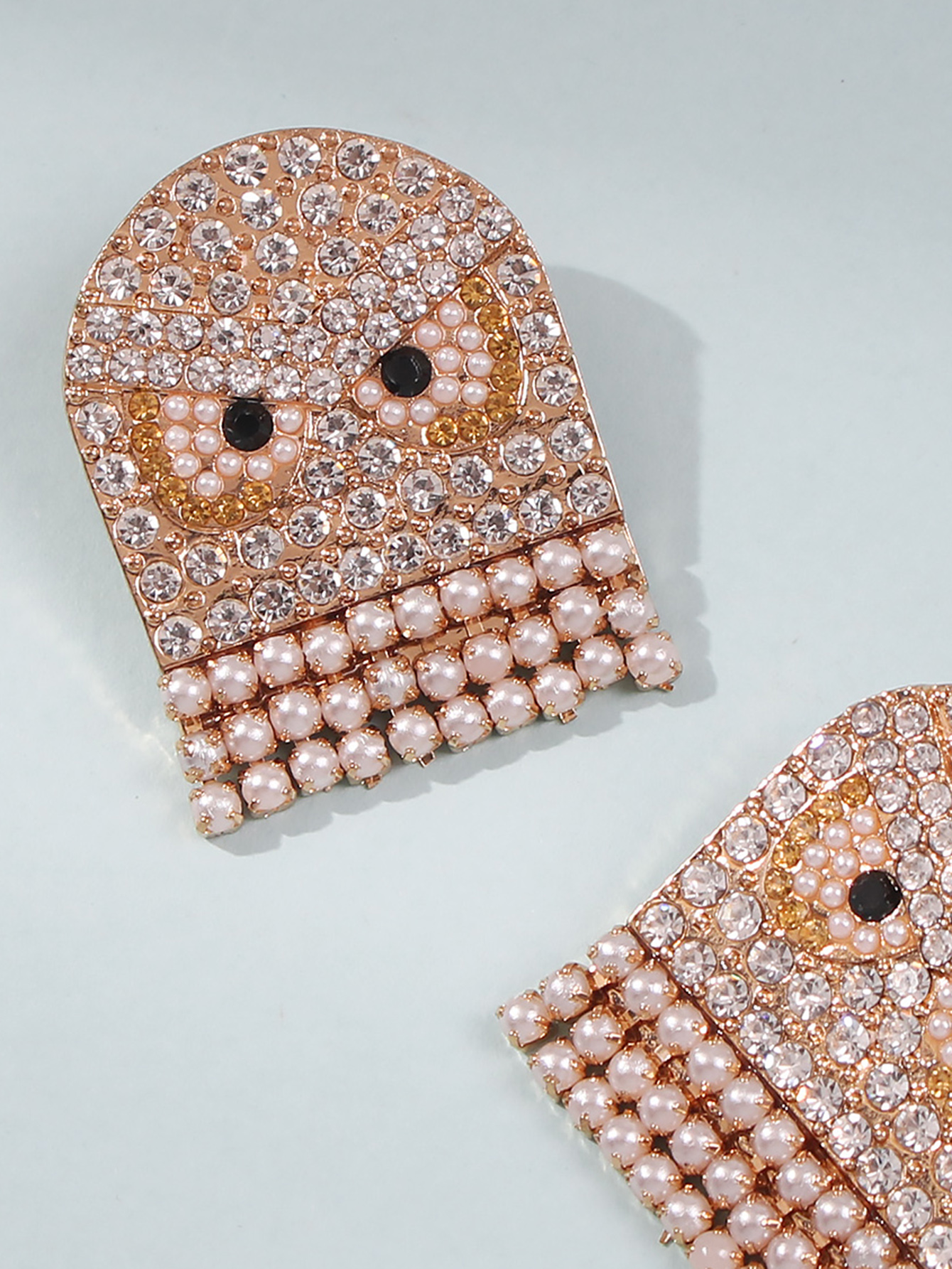 Creative New Angry Birds Fashion Stud Earrings Diamond Pearl Earrings display picture 3