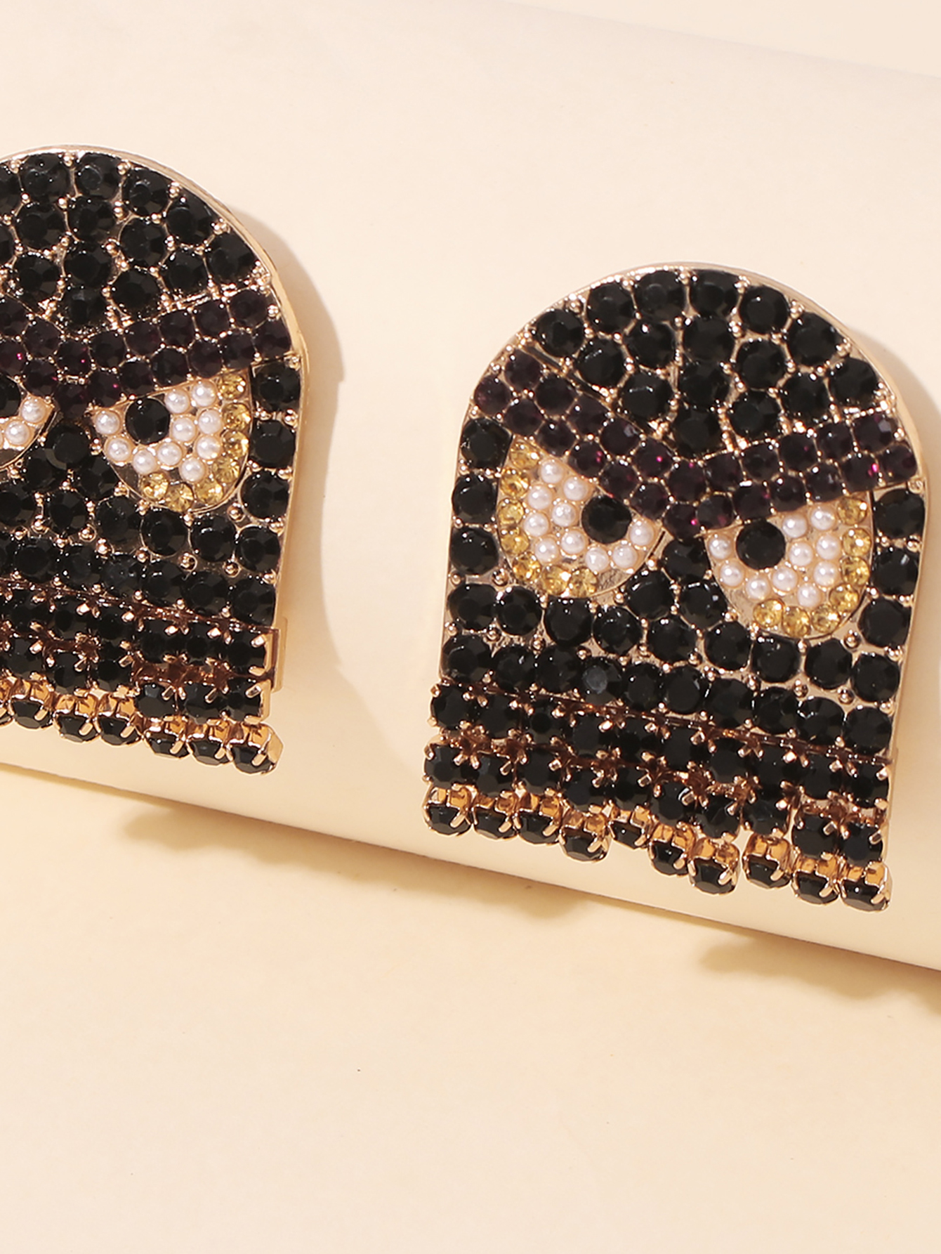 Creative New Angry Birds Fashion Stud Earrings Diamond Pearl Earrings display picture 9