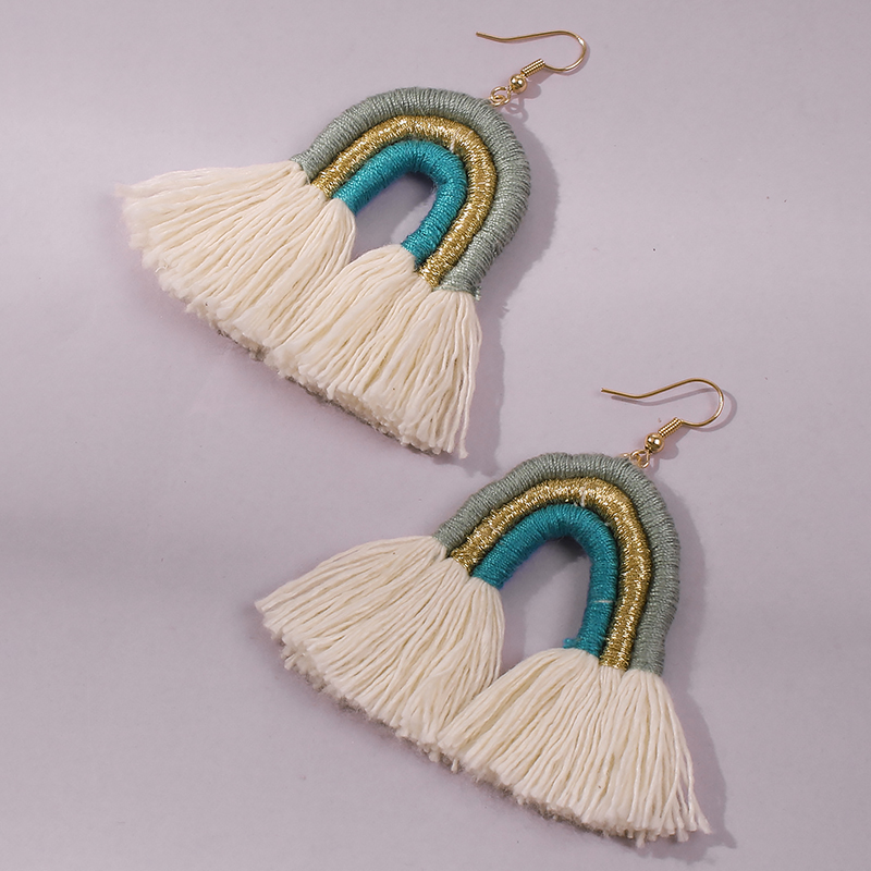 Bohemian Ethnic Style Earrings Romantic Tassel Fashion Earrings display picture 12