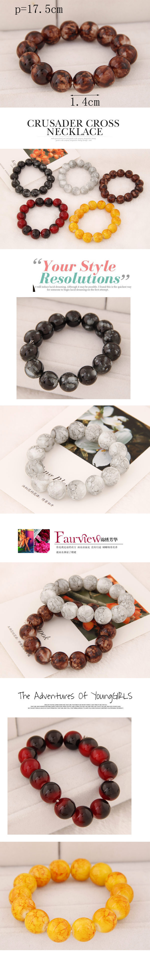 Simple Glass Bead Fashion Bracelet Wholesale Nihaojewelry display picture 1