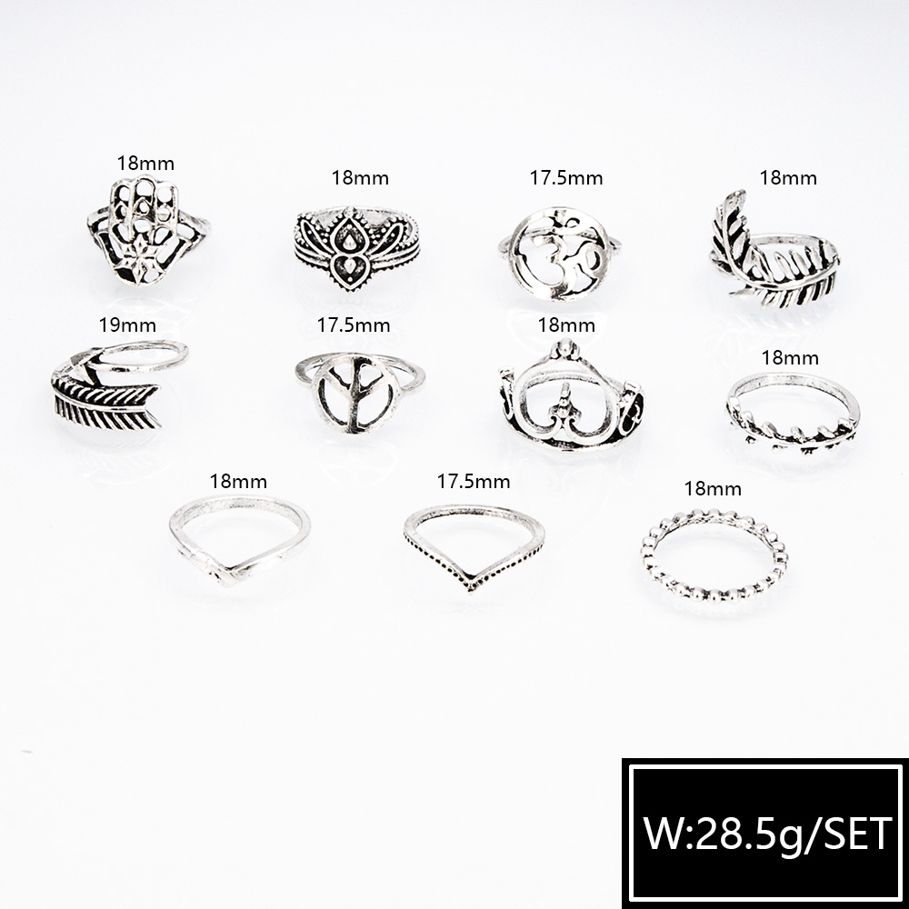 Hot Selling Personality Exaggerated  Retro Ethnic Love Arrow Rings display picture 6