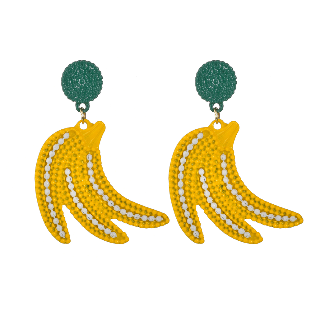 New Fashion  Handmade Beads Lemon Drop Earrings display picture 2