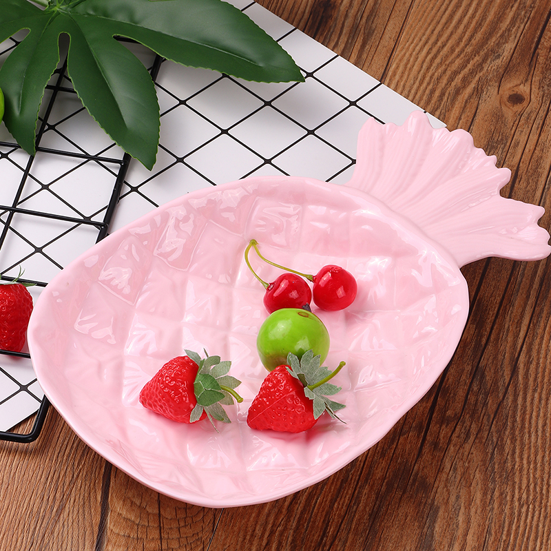 Creative Pine Shape Melamine Plate Fruit Salad Plate display picture 4