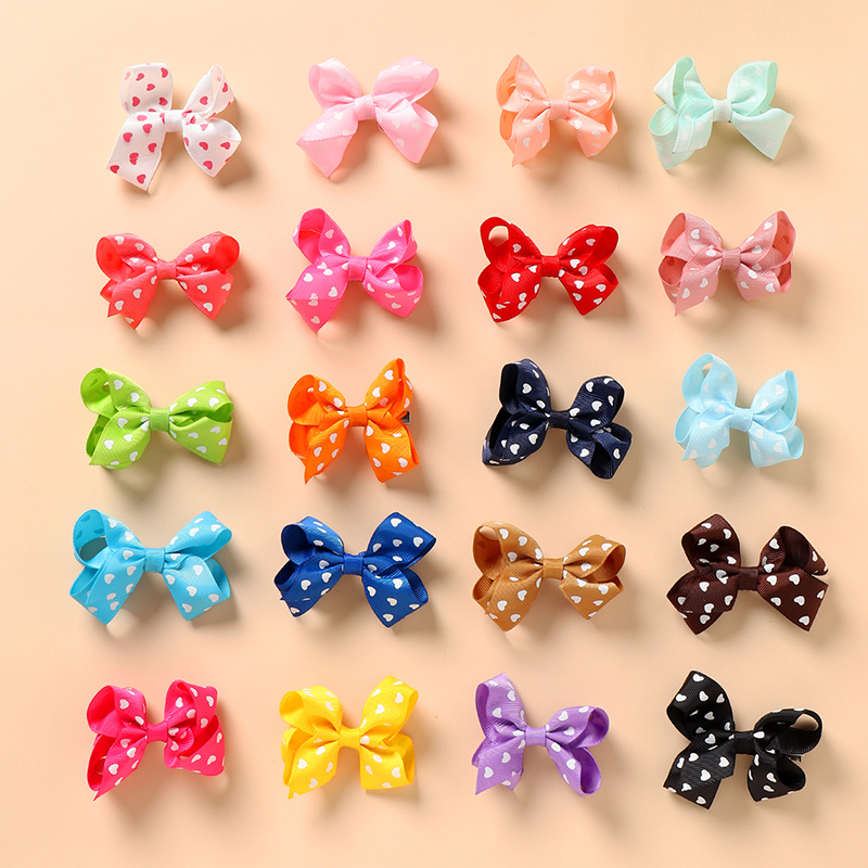 Hot Selling Fashion Mixed Color Bow Hairpins Wholesale display picture 3