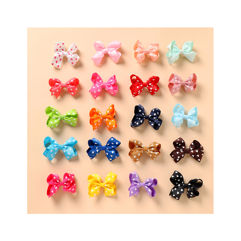 Hot Selling Fashion Mixed Color Bow Hairpins Wholesale display picture 4
