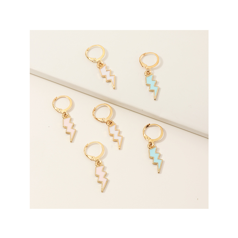 Fashion Women's Color Lightning Earrings Set Wholesale display picture 4