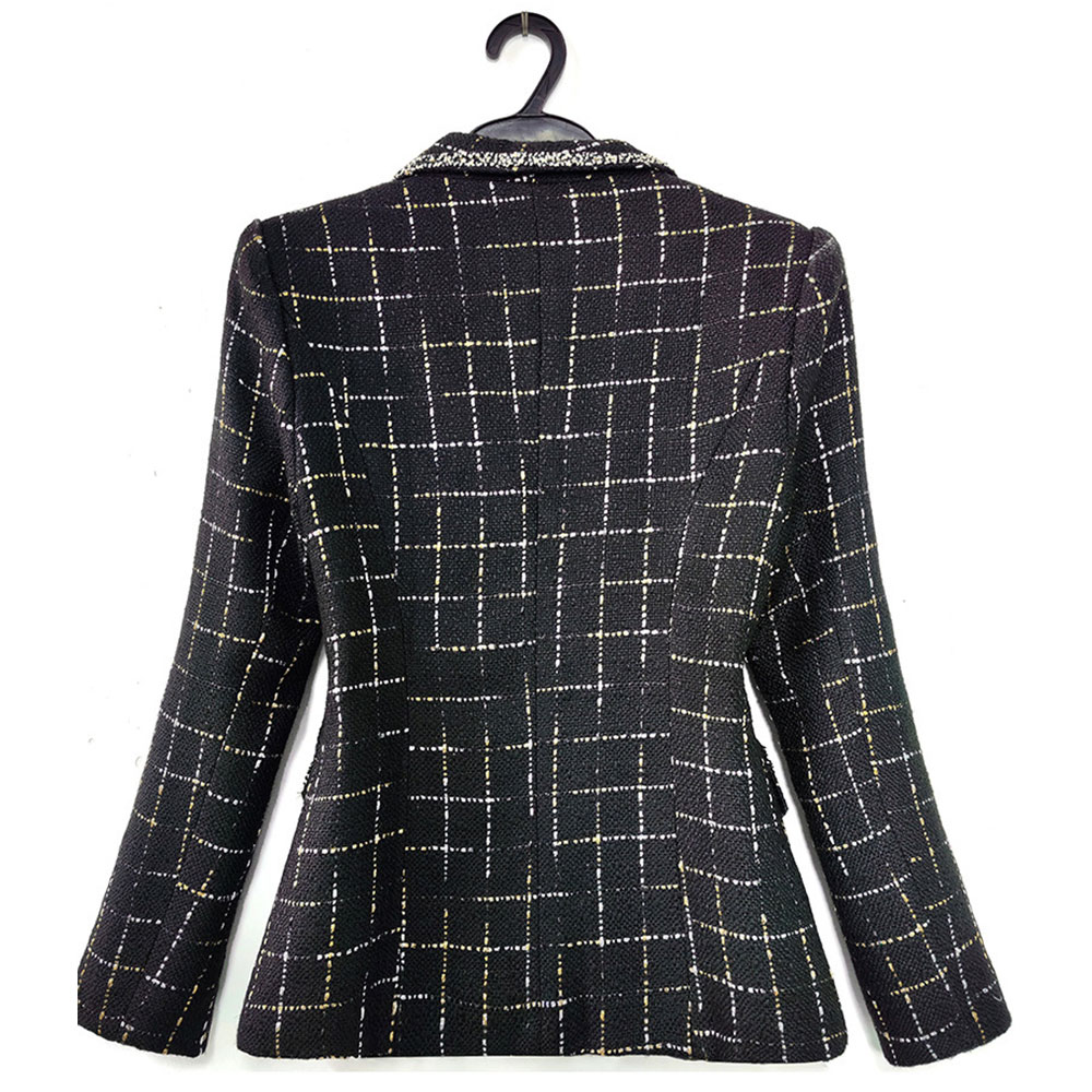 Autumn Plaid Suit New Korean Casual Short Short Suit Jacket For Women display picture 4