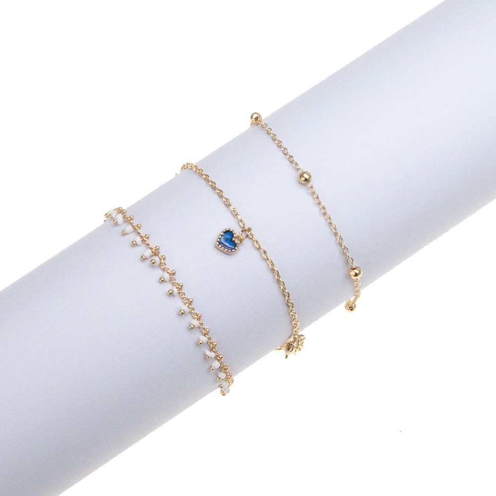 New Blue Starfish Seaside Style Pendant Anklet Summer Creative Retro Anklace Wholesale display picture 3