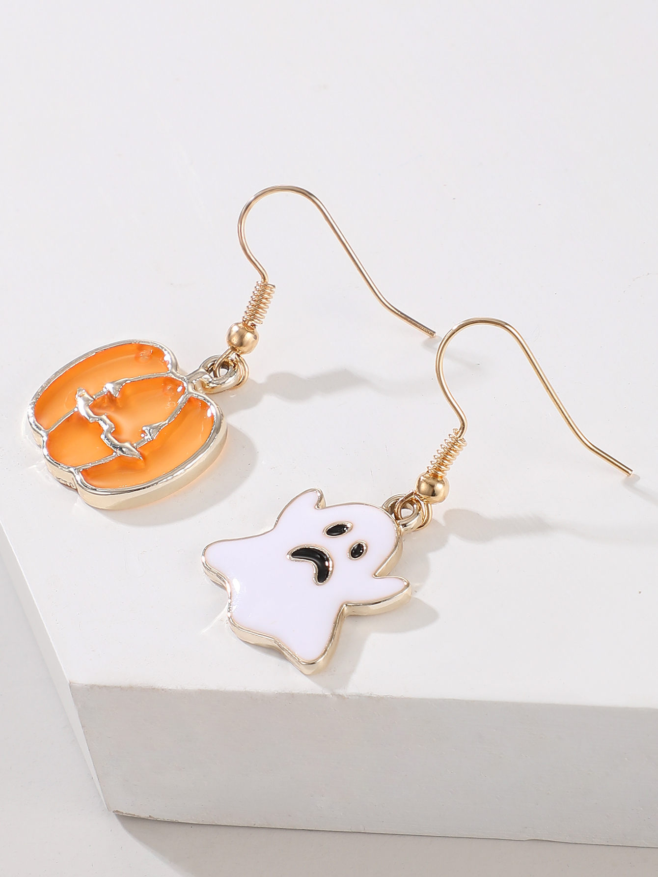 Halloween Pumpkin Ghost Demon Earrings Wholesale display picture 2