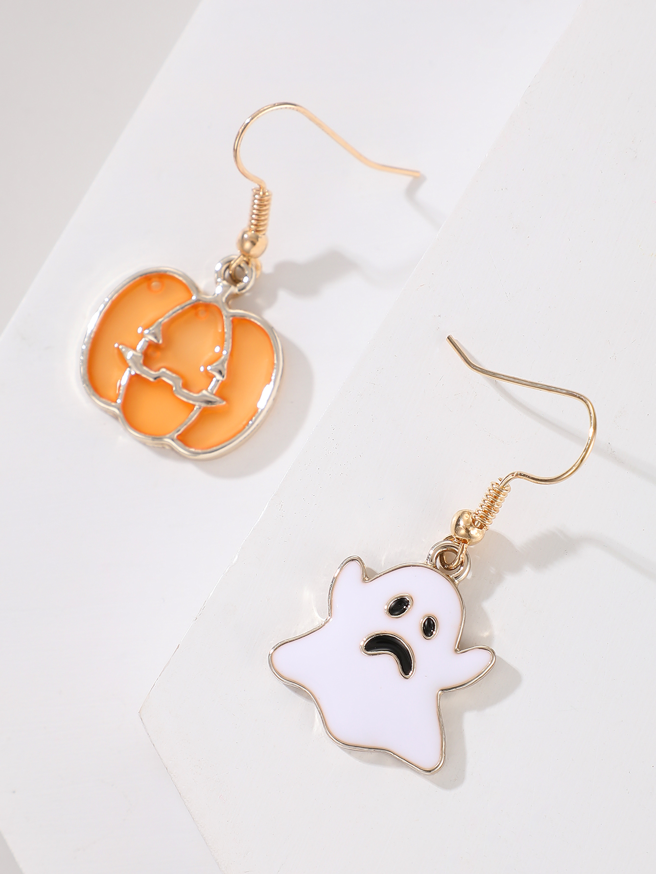 Halloween Pumpkin Ghost Demon Earrings Wholesale display picture 3