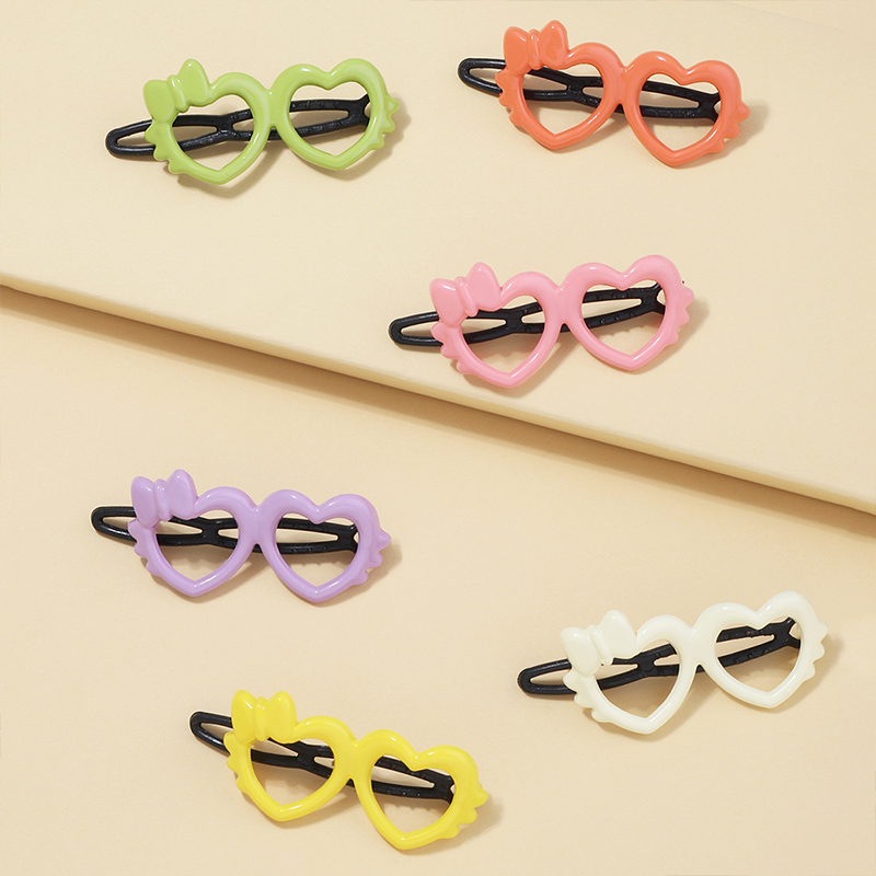 Korean Love Frame Cartoon Cute Hair Clip 6 Combinations display picture 1