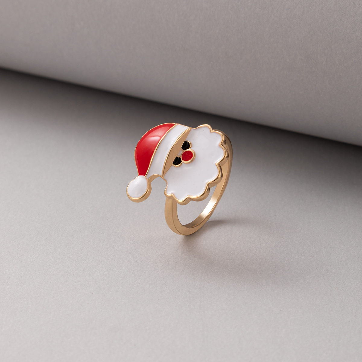 Cross-border New Jewelry Christmas Snowman Single Ring display picture 2