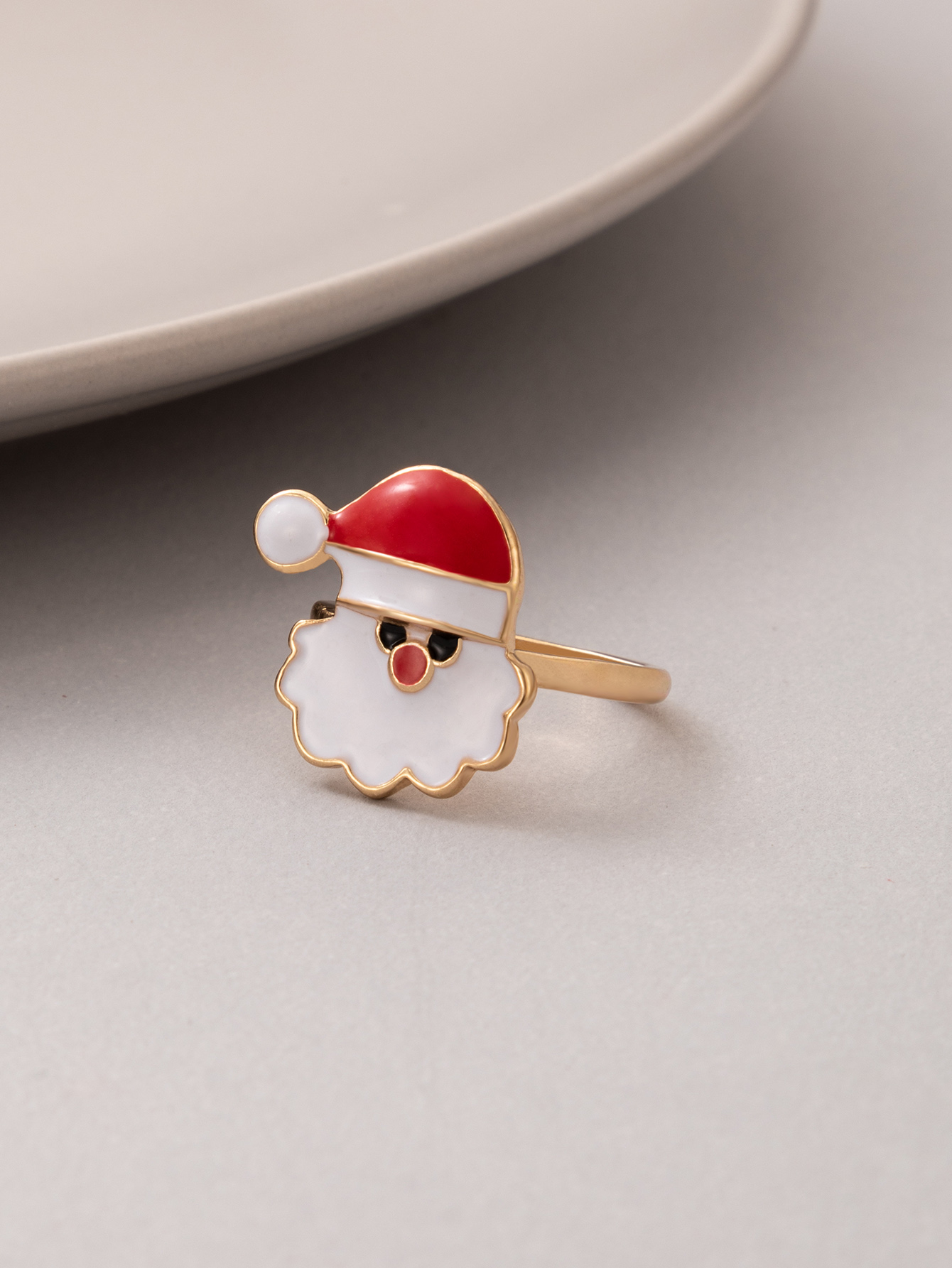 Cross-border New Jewelry Christmas Snowman Single Ring display picture 4