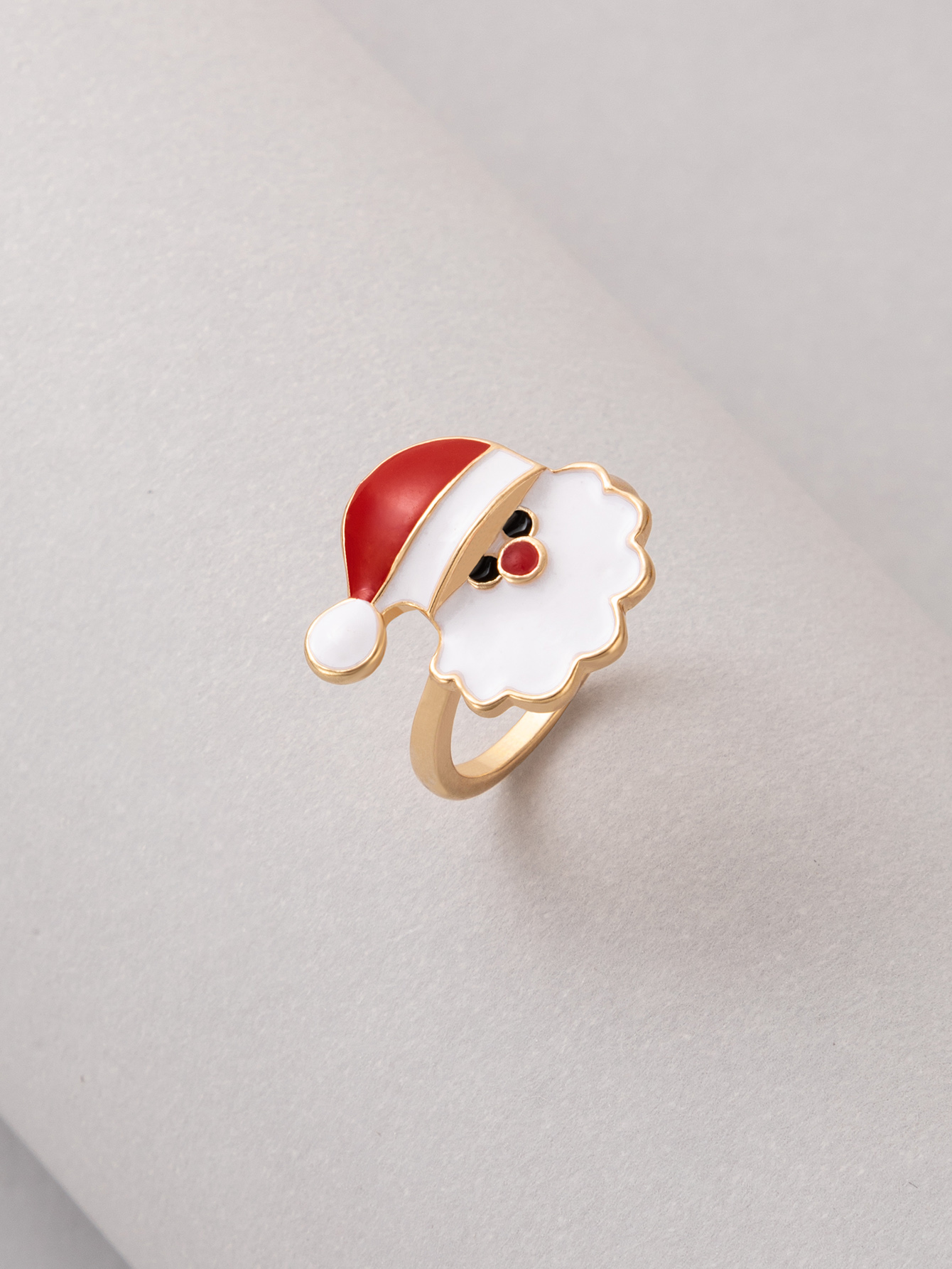 Cross-border New Jewelry Christmas Snowman Single Ring display picture 6