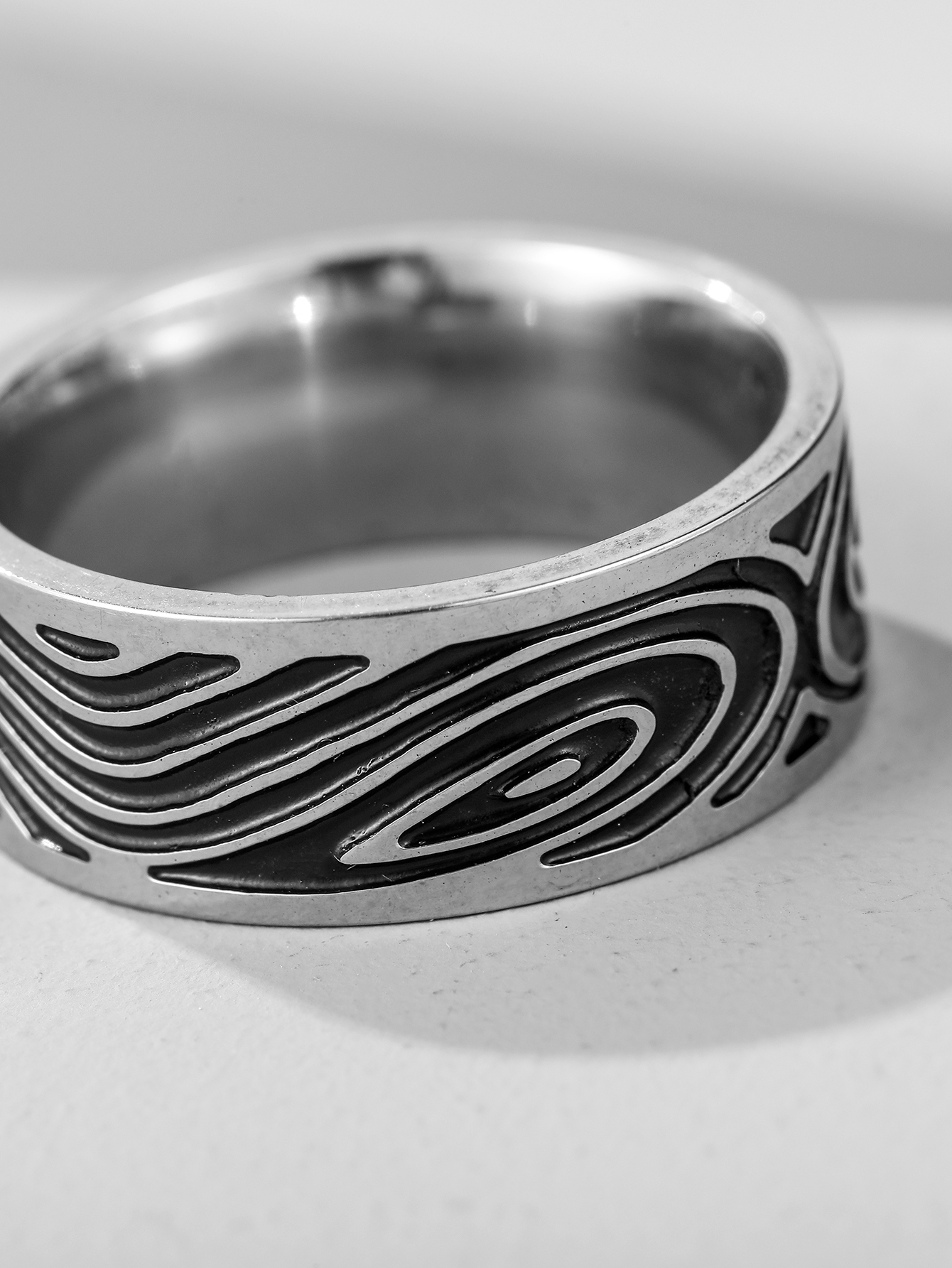 Vintage Stainless Steel Ring display picture 2
