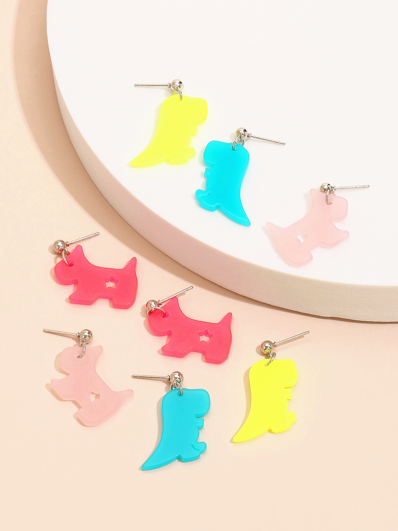 Japan And Korea Sweet Colorful Animal Shape Earrings display picture 2