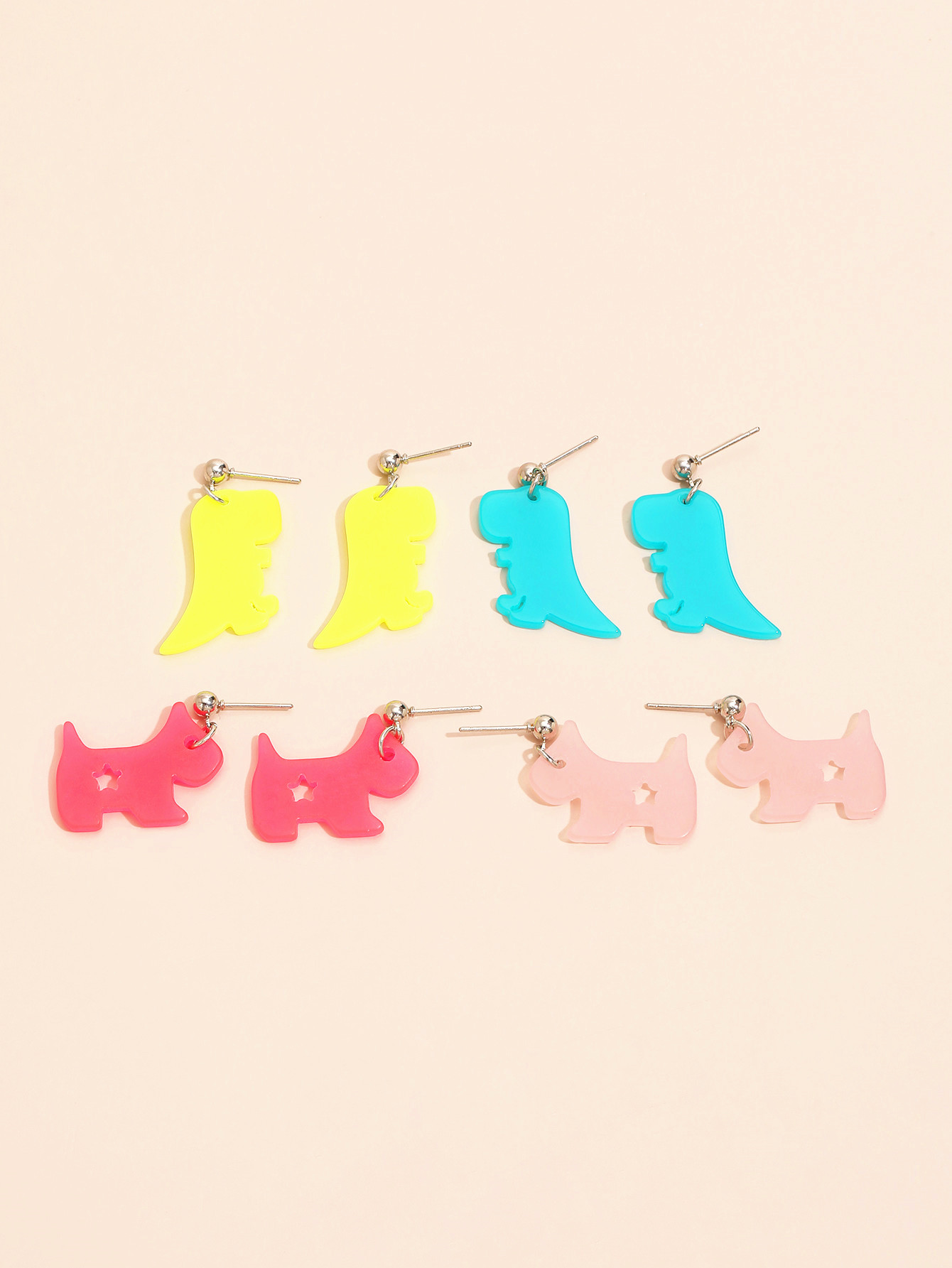 Japan And Korea Sweet Colorful Animal Shape Earrings display picture 3