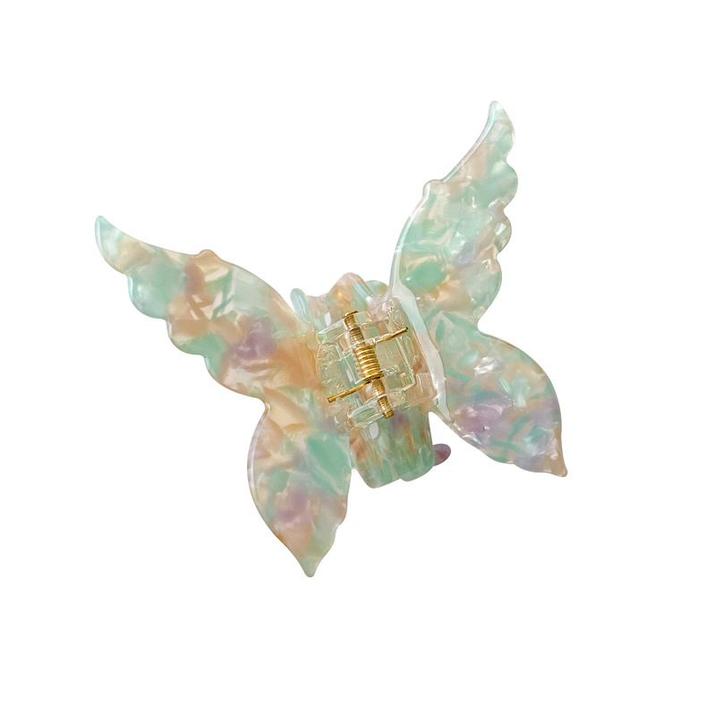Korea Acetate Sheet Fresh Color Catch Clip Large Butterfly Hairpin Girl Princess Hair Catch display picture 5