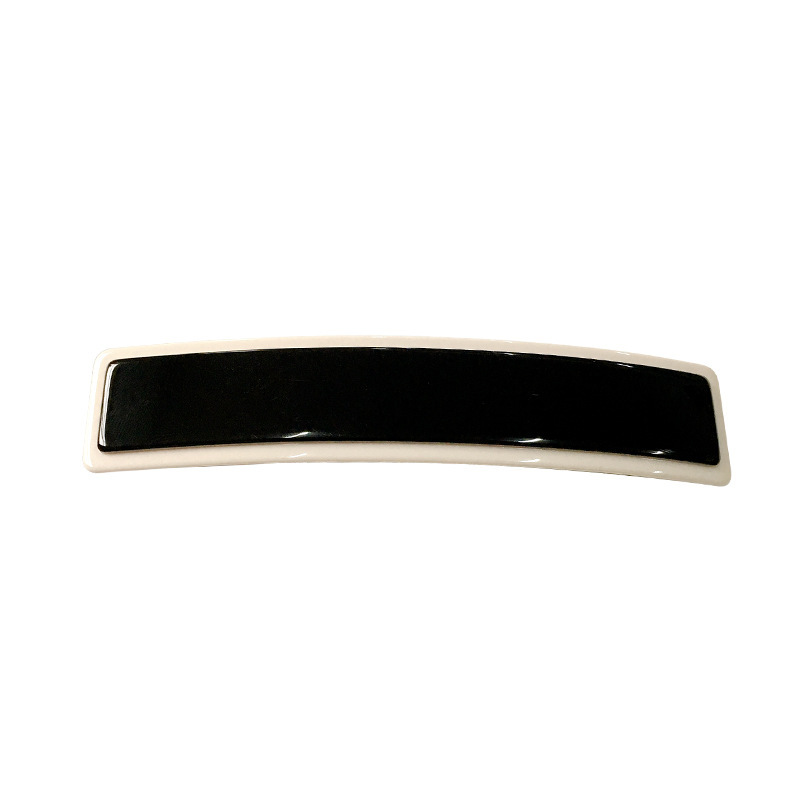Acetate Sheet France Alexander Simple Black And White 10 Cm Spring Clip Hairpin Hair Ornament display picture 1