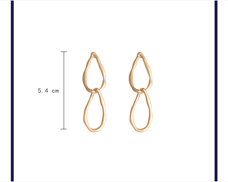 Boucles D&#39;oreilles Rétro Personnalité Boucles D&#39;oreilles Irrégulières Exagérées En Métal display picture 9